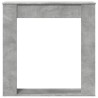 Cadre de cheminée gris béton 100x20x100 cm bois d'ingénierie 