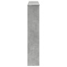 Cadre de cheminée gris béton 100x20x100 cm bois d'ingénierie 