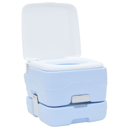 Toilette PortableBleue et Blanche en Plastique 10 L 