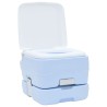 Toilette PortableBleue et Blanche en Plastique 10 L 