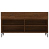 Banc à chaussures chêne marron 102x35x55 cm bois d'ingénierie 