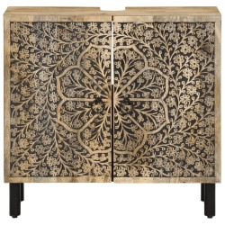Armoire lavabo de salle de bain bois massif de manguier 