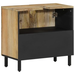 Armoire lavabo de salle de bain bois massif de manguier 