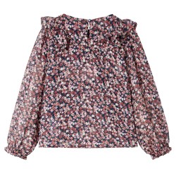 Chemise pour enfants à manches longues rose foncé 140 