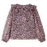 Chemise pour enfants à manches longues rose foncé 140 