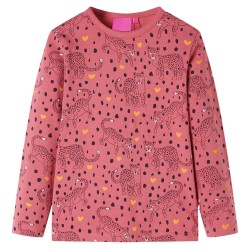 Pyjamas enfants à manches longues rose ancien 140 