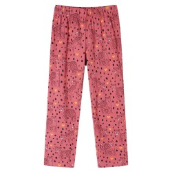 Pyjamas enfants à manches longues rose ancien 140 