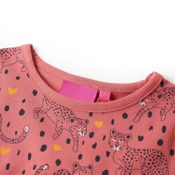 Pyjamas enfants à manches longues rose ancien 140 
