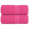 Serviettes d'invité 2 pcs rose 30x50 cm 360 g/m² 100% coton 
