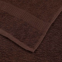 Serviettes d'invité 2 pcs marron 30x50 cm 360 g/m² 100% coton 