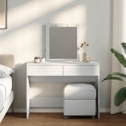 Coiffeuse avec LED blanc 100x40x130 cm 