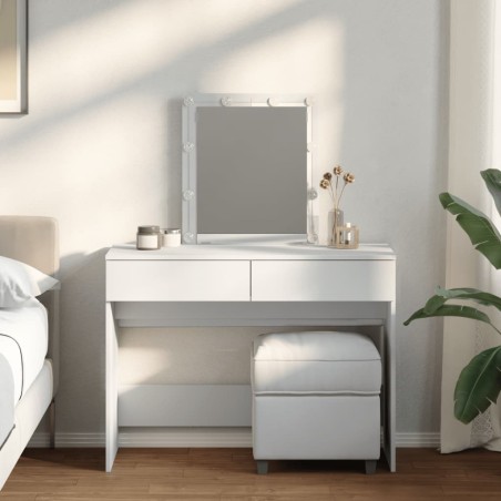 Coiffeuse avec LED blanc 100x40x130 cm 