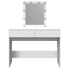 Coiffeuse avec LED blanc 100x40x130 cm 