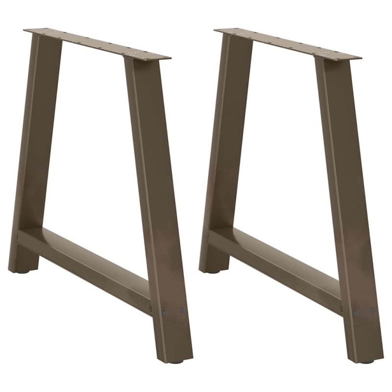 Pieds de table à manger en forme de A 2 pièces 90 x (72-73) cm Acier 
