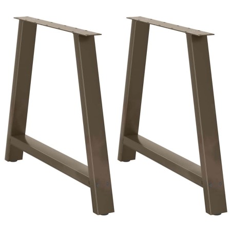 Pieds de table à manger en forme de A 2 pièces 90 x (72-73) cm Acier 