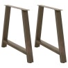 Pieds de table à manger en forme de A 2 pièces 90 x (72-73) cm Acier 