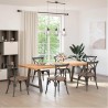 Pieds de table à manger en forme de A 2 pièces 90 x (72-73) cm Acier 