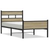 Cadre de lit sans matelas chêne sonoma 100x190 cm 