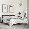 Cadre de lit sans matelas chêne fumé 160x200 cm 