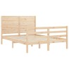 Cadre de lit sans matelas 140x200 cm bois massif 