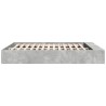 Cadre de lit sans matelas gris béton 180x200 cm 