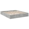 Cadre de lit sans matelas gris béton 180x200 cm 