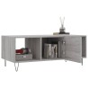 Table basse sonoma gris 102x50x40 cm bois d'ingénierie 