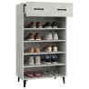 Armoire à chaussures Gris béton 60x35x105 cm Bois d'ingénierie 