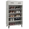 Armoire à chaussures Gris béton 60x35x105 cm Bois d'ingénierie 