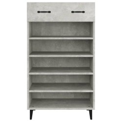 Armoire à chaussures Gris béton 60x35x105 cm Bois d'ingénierie 