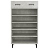 Armoire à chaussures Gris béton 60x35x105 cm Bois d'ingénierie 
