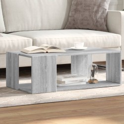 Table basse sonoma gris 89,5x48x30 cm bois d'ingénierie 