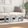 Table basse sonoma gris 89,5x48x30 cm bois d'ingénierie 