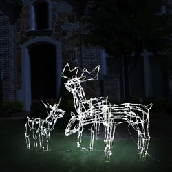 Cordon lumineux de Noël 3 pcs Rennes 229 LED 
