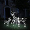 Cordon lumineux de Noël 3 pcs Rennes 229 LED 