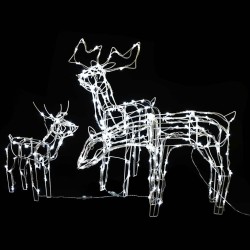 Cordon lumineux de Noël 3 pcs Rennes 229 LED 