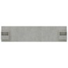 Tête de lit avec armoires Gris béton Bois d'ingénierie 