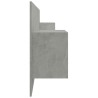 Tête de lit avec armoires Gris béton Bois d'ingénierie 