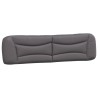 Coussin de tête de lit gris 200 cm similicuir 
