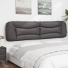 Coussin de tête de lit gris 200 cm similicuir 