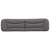 Coussin de tête de lit gris 200 cm similicuir 