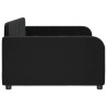 Lit de repos sans matelas noir 90x190 cm velours 