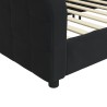 Lit de repos sans matelas noir 90x190 cm velours 