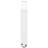 Pieds de table basse en U 2 pièces Blanc 60 x (30-31) cm Acier 