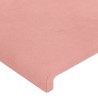 Tête de lit à LED Rose 163x16x118/128 cm Velours 