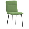Chaises à manger lot de 2 Vert clair Velours 