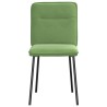 Chaises à manger lot de 2 Vert clair Velours 