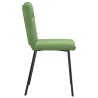 Chaises à manger lot de 2 Vert clair Velours 