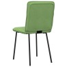 Chaises à manger lot de 2 Vert clair Velours 