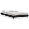 Cadre de lit sans matelas noir 90x200 cm bois d'ingénierie 